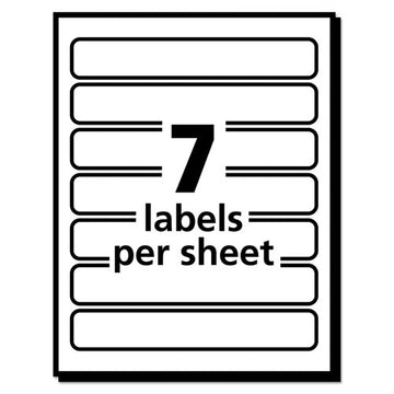 Avery® Removable File Folder Labels With Sure Feed Technology, 0.66 X 3.44, White, 7-sheet, 36 Sheets-pack freeshipping - TVN Wholesale